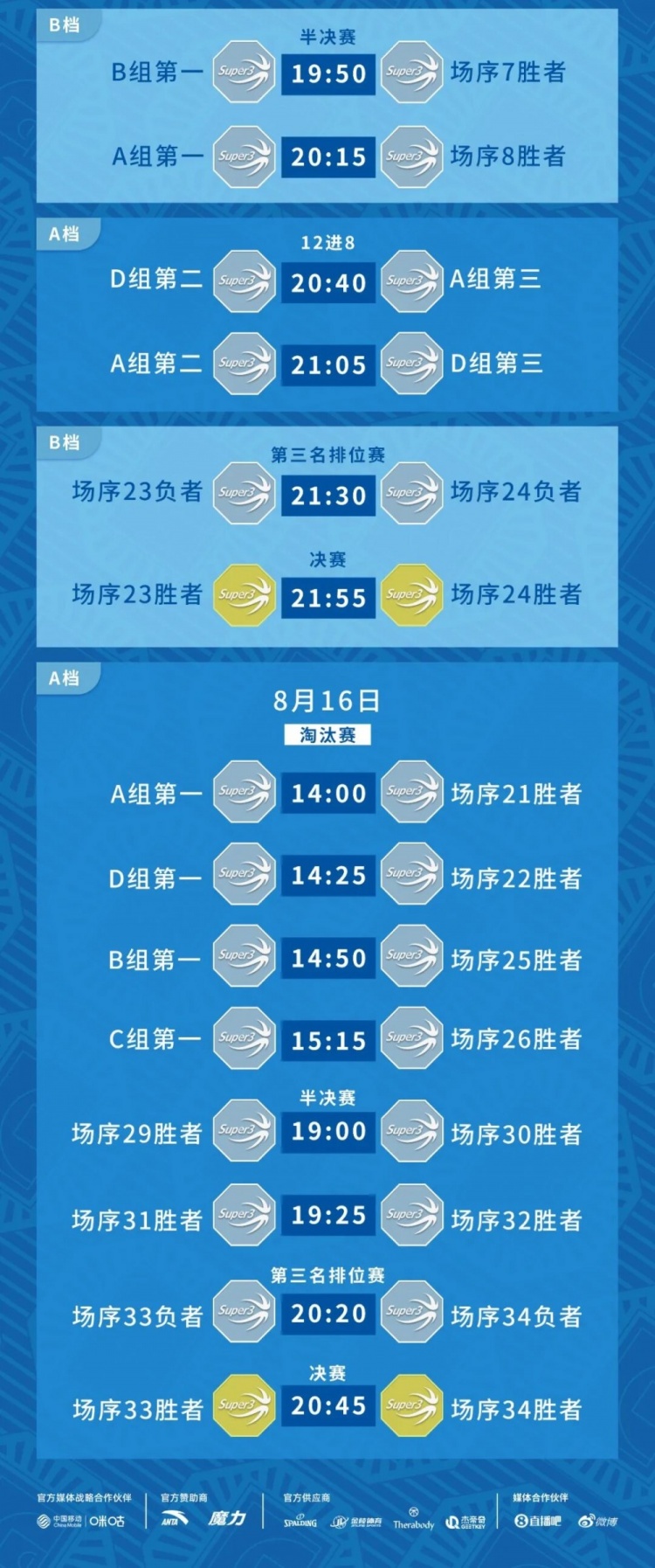 超三联赛靖江站赛程发布 四队升A四队降B